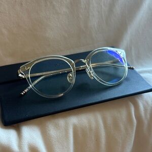 Clear Frame Glasses with Blue Light Filter